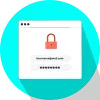 Icon for the "Your Account is Locked" phishing template: a red padlock above a login form in a browser window
