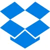 Dropbox logo, marking the phishing template about a document shared on Dropbox
